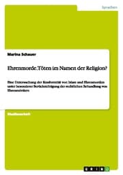 Cover von Ehrenmorde.Töten im Namen der Religion?