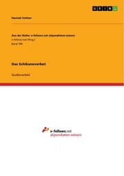 Cover von Das Schikaneverbot