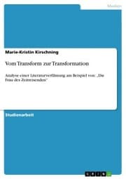 Cover von Vom Transform zur Transformation