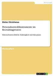 Cover von Personalauswahlinstrumente im Recruitingprozess