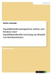 Cover von Liquiditätsrisikomanagement: Aufbau und Struktur einer Liquiditätsrisikoüberwachung am Beispiel von Kreditinstituten