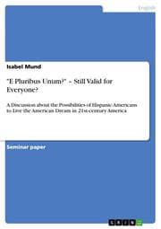 Cover von 'E Pluribus Unum?' - Still Valid for Everyone?