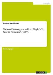 Cover von National Stereotypes in Peter Mayles 'A Year in Provence' (1989)