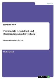 Cover von Funktionale Gesundheit und Beeinträchtigung der Teilhabe