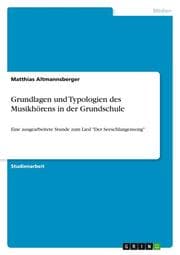 Cover von Grundlagen und Typologien des Musikhörens in der Grundschule