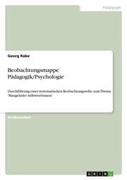 Cover von Beobachtungsmappe Pädagogik/Psychologie