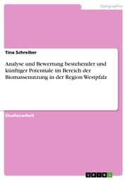 Cover von Analyse und Bewertung bestehender und künftiger Potentiale im Bereich der Biomassenutzung in der Region Westpfalz