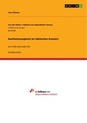 Cover von Nachteilsausgleich im faktischen Konzern