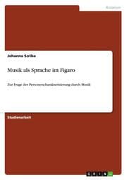 Cover von Musik als Sprache im Figaro