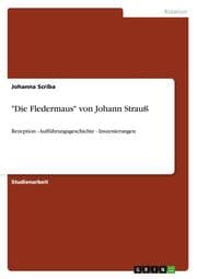 Cover von 'Die Fledermaus' von Johann Strauß