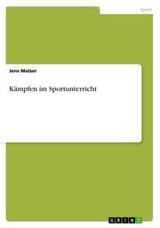 Cover von Kämpfen im Sportunterricht