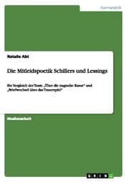 Cover von Die Mitleidspoetik Schillers und Lessings