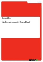 Cover von Das Rentensystem in Deutschland