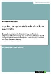 Cover von Aspekte einer geisteskulturellen Landkarte unserer Zeit