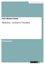 Cover von Mediation - ein kurzer Überblick
