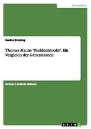Cover von Thomas Manns 'Buddenbrooks'.Ein Vergleich der Generationen