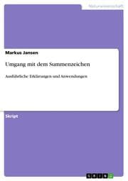 Cover von Umgang mit dem Summenzeichen