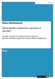 Cover von Intercultural competence: general or specific?