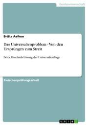 Cover von Das Universalienproblem - Von den Ursprüngen zum Streit
