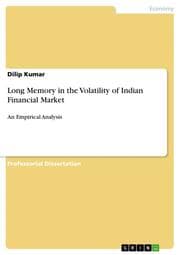 Cover von Long Memory in the Volatility of Indian Financial Market