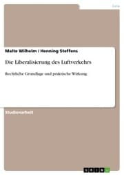 Cover von Die Liberalisierung des Luftverkehrs