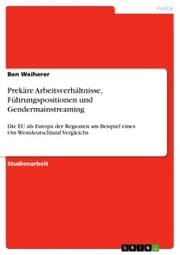 Cover von Prekäre Arbeitsverhältnisse, Führungspositionen und Gendermainstreaming