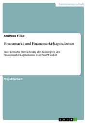 Cover von Finanzmarkt und Finanzmarkt-Kapitalismus