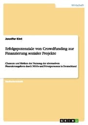 Cover von Erfolgspotenziale von Crowdfunding zur Finanzierung sozialer Projekte