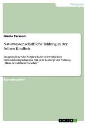 Cover von Naturwissenschaftliche Bildung in der frühen Kindheit