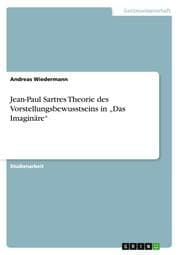 Cover von Jean-Paul Sartres Theorie des Vorstellungsbewusstseins in Das Imaginäre