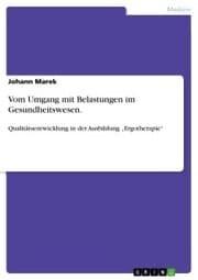 Cover von Vom Umgang mit Belastungen im Gesundheitswesen.