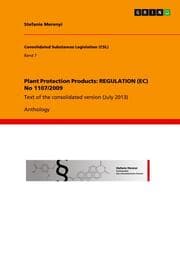 Cover von Plant Protection Products: REGULATION (EC) No 1107/2009