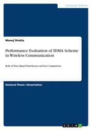 Cover von Performance Evaluation of IDMA Scheme in Wireless Communication
