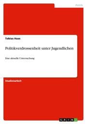 Cover von Politikverdrossenheit unter Jugendlichen