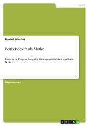 Cover von Boris Becker als Marke