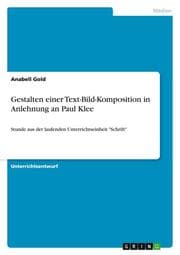 Cover von Gestalten einer Text-Bild-Komposition in Anlehnung an Paul Klee
