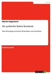Cover von Die politische Kultur Russlands