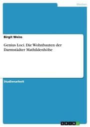 Cover von Genius Loci.Die Wohnbauten der Darmstädter Mathildenhöhe