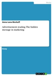 Cover von Advertisement reading. The hidden message in marketing