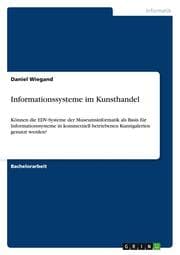 Cover von Informationssysteme im Kunsthandel