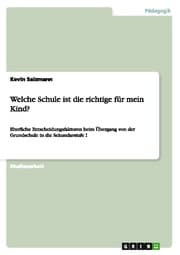 Cover von Welche Schule ist die richtige für mein Kind?