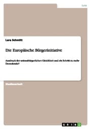 Cover von Die Europäische Bürgerinitiative