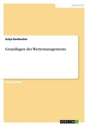 Cover von Grundlagen des Wertemanagements