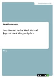 Cover von Sozialisation in der Kindheit und Jugendentwicklungsaufgaben