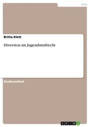 Cover von Diversion im Jugendstrafrecht