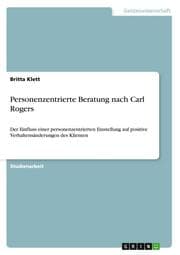 Cover von Personenzentrierte Beratung nach Carl Rogers