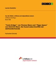 Cover von 'Tonio Kröger' von Thomas Mann und 'Pippo Spano' von Heinrich Mann. Der Kunst-Leben-Konflikt der Jahrhundertwende