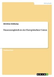Cover von Finanzausgleich in der Europäischen Union