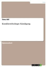 Cover von Krankheitsbedingte Kündigung