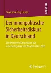 Cover von Der innenpolitische Sicherheitsdiskurs in Deutschland